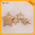 MB496 Fashion star shape gold metal plate for bags